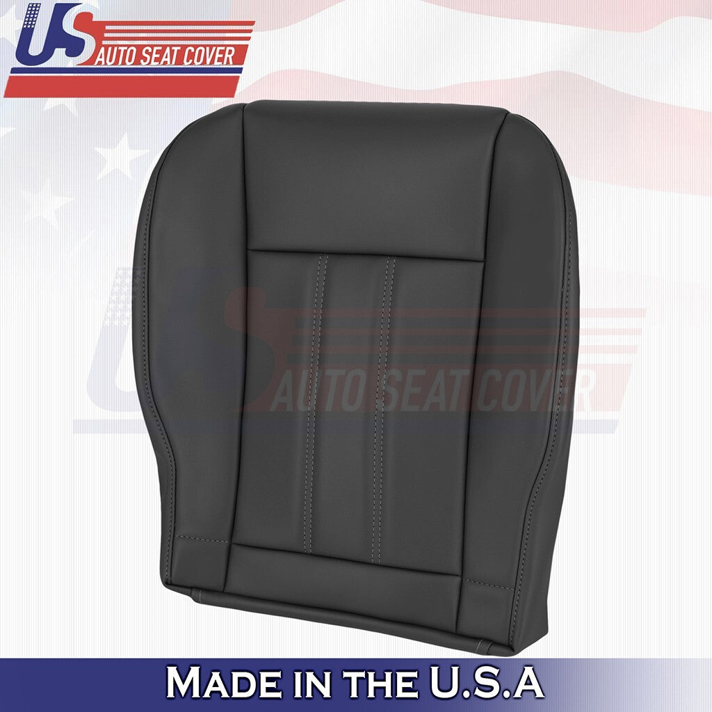 2008 to 2016 Fits Chrysler Town Country Passenger Top Bottom Leather Cover Black