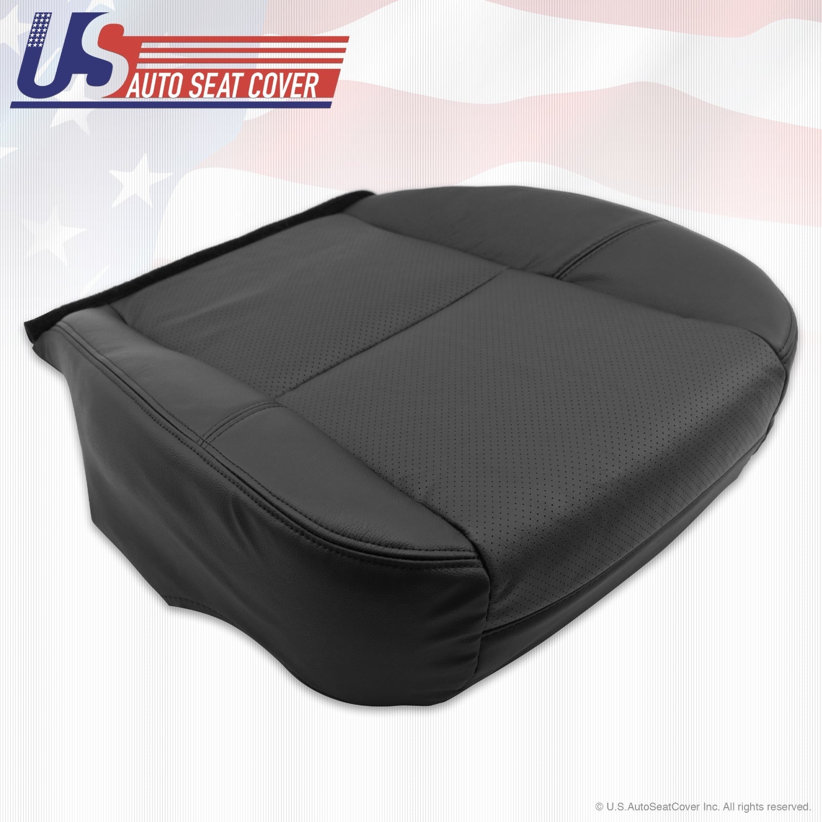 2012 Cadillac Escalade Driver Side Seat Bottom Leather Cover ebony ventilated