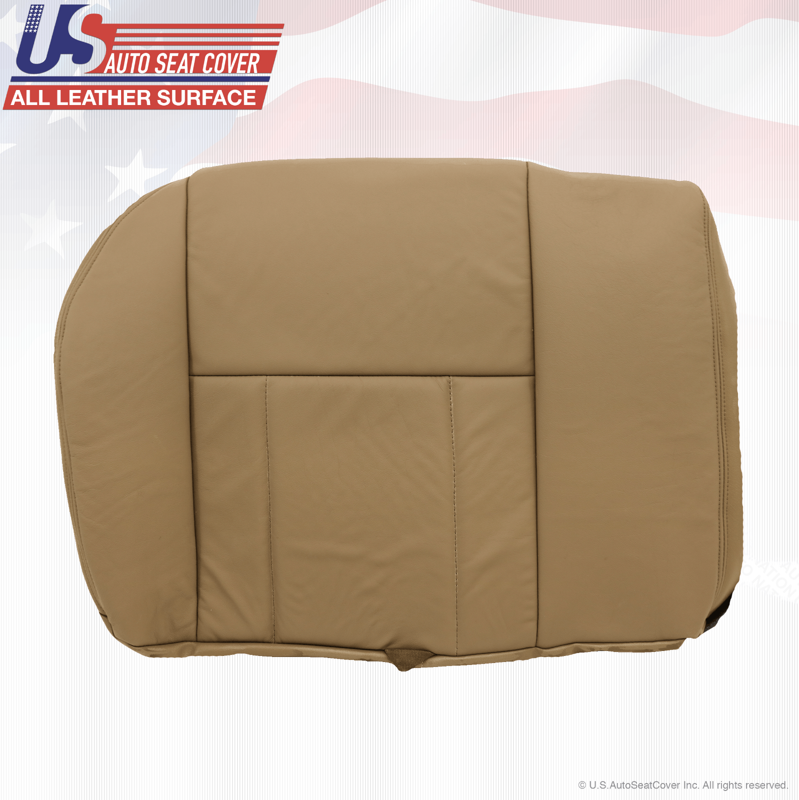 Fit 2002 Toyota 4Runner Rear Driver-Passenger Bottom Leather Seat Cover Oak Tan