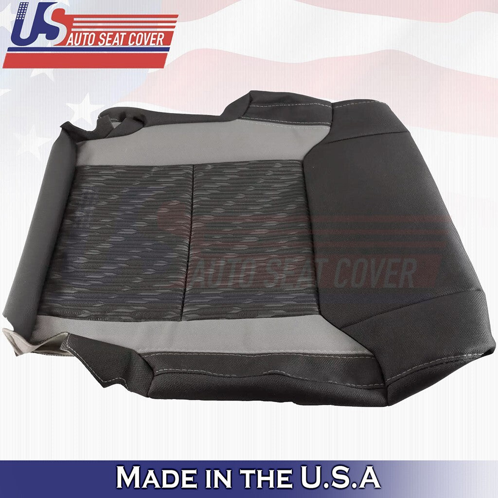 2014 to 2021 Fit Toyota Tundra Front Driver & Passenger BottomsCloth Cover Black