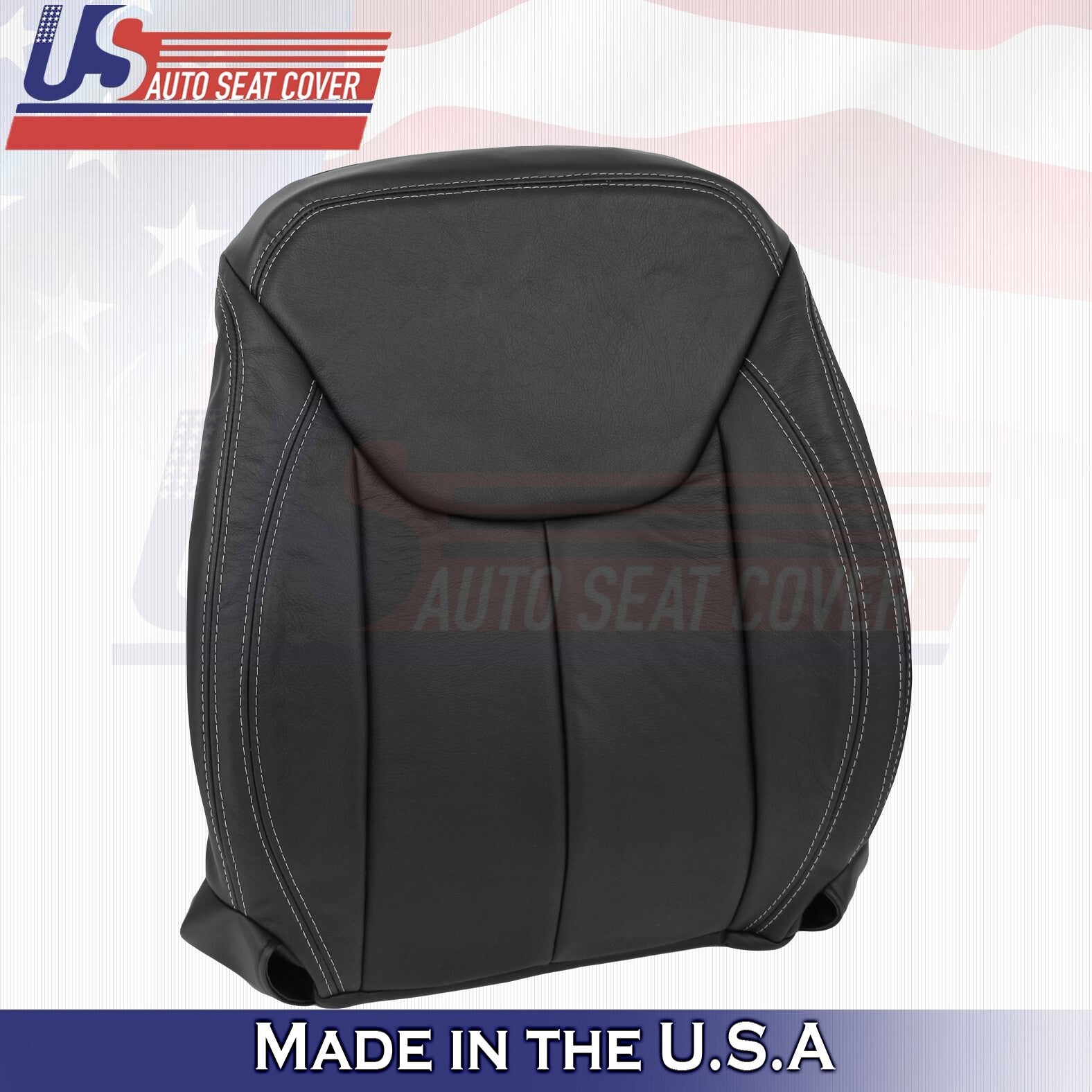 2011-2017 Fits Jeep Wrangler Rubicon Passenger Top Leather Cover Black