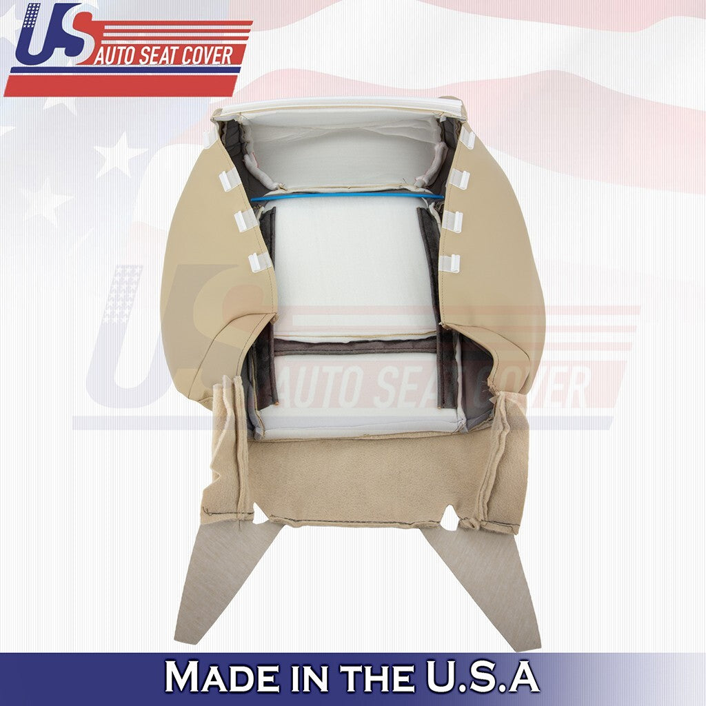 2009 2010 2011 For Honda Pilot Front Driver Top Leather Seat Cover Beige Tan