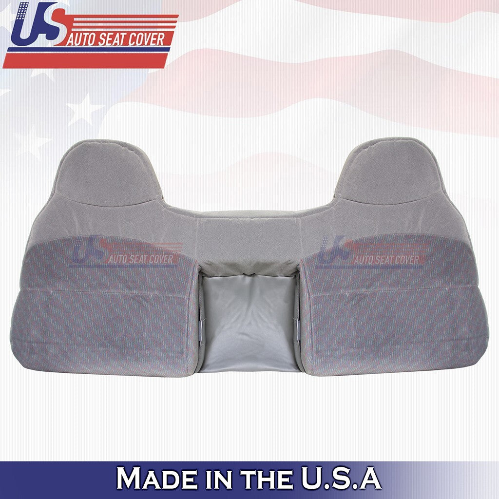 1994 to 1997 Fits Ford F250 F350 XLT Rear Bench Bottom & Top Cloth Cover Gray