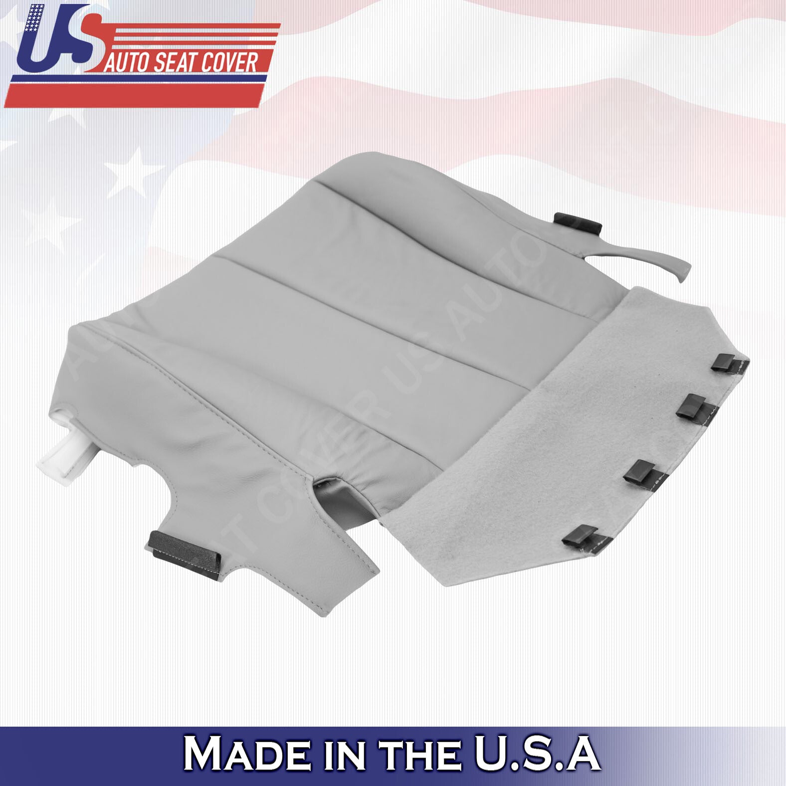 2007 - 2011 For Toyota Camry Driver Passenger Bottom Leatherette Seat Cover Gray