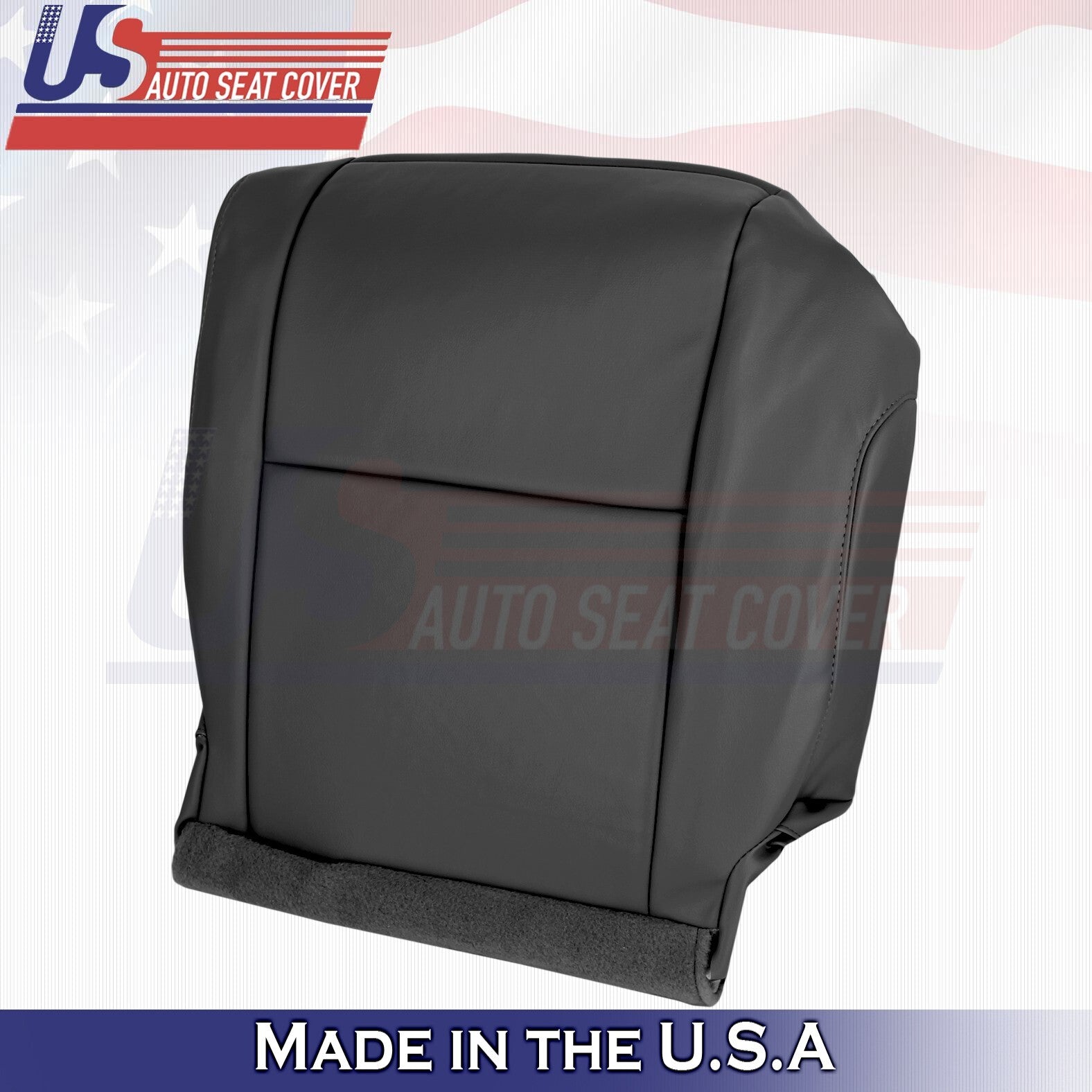 2007-2010 Fits Toyota Tundra Rear Passenger Bottom & Top Leather Cover Black