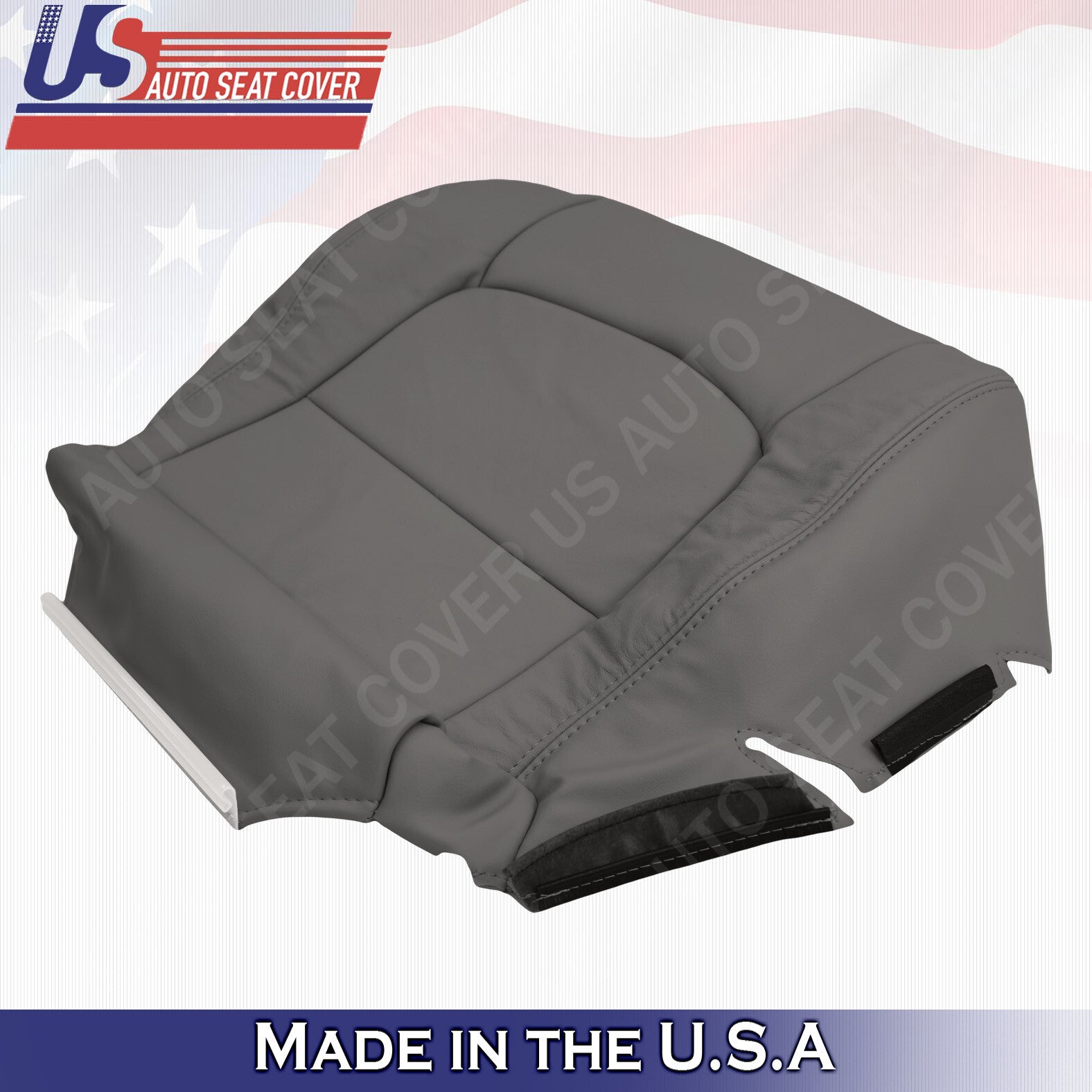 Passenger Side Bottom Leather Seat Cover Color Gray Fit 1998 to 2007 Lexus LX470