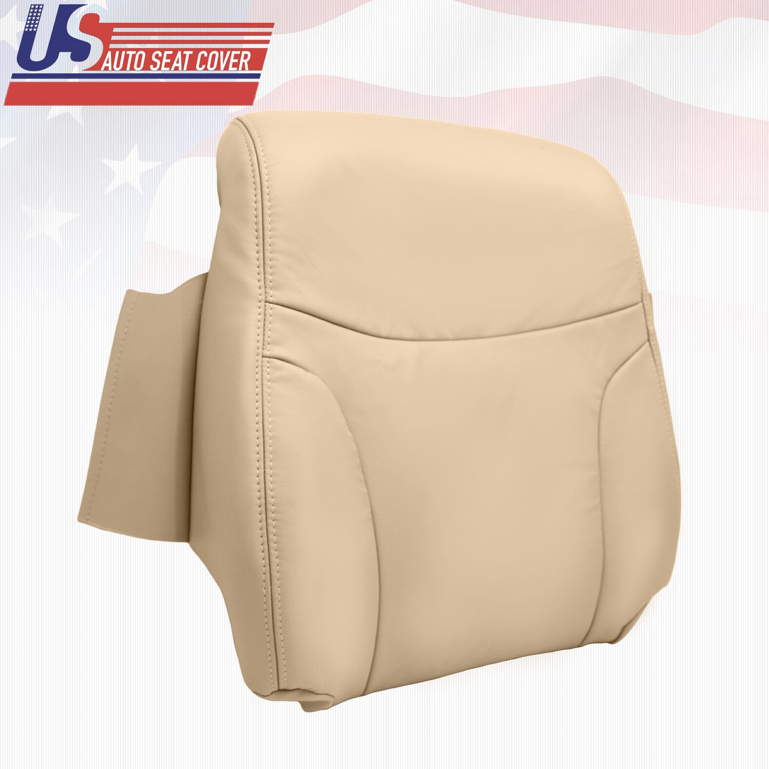 Front "Passenger upper" Leather Cover Color Tan Fits 2002-2006 Lexus ES300 ES330