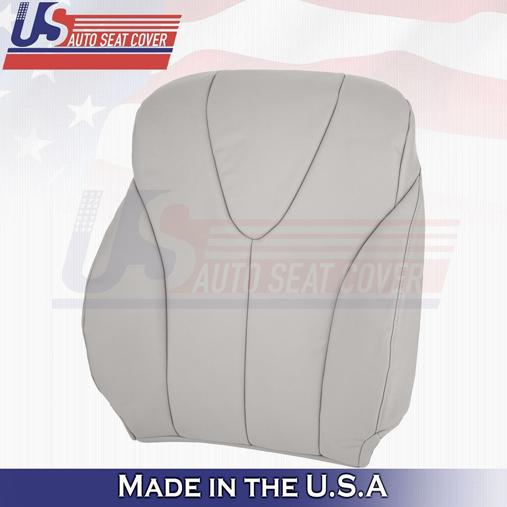 2007 to 2011 Fits Toyota Camry Passenger Bottom & Top Leather Seat Cover Gray
