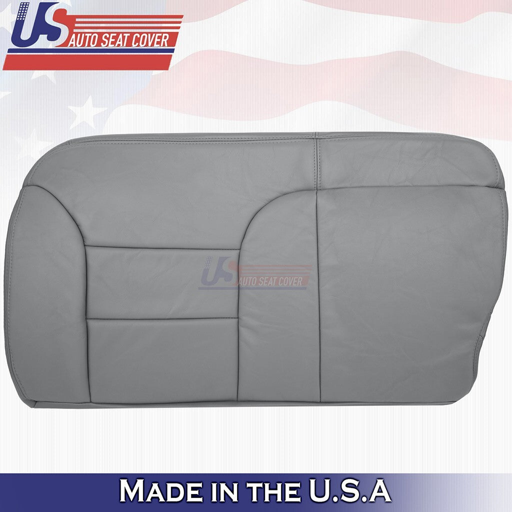 1995 to 1999 Fits GMC Yukon Suburban Rear Driver Bottom Leather Seat Cover Gray