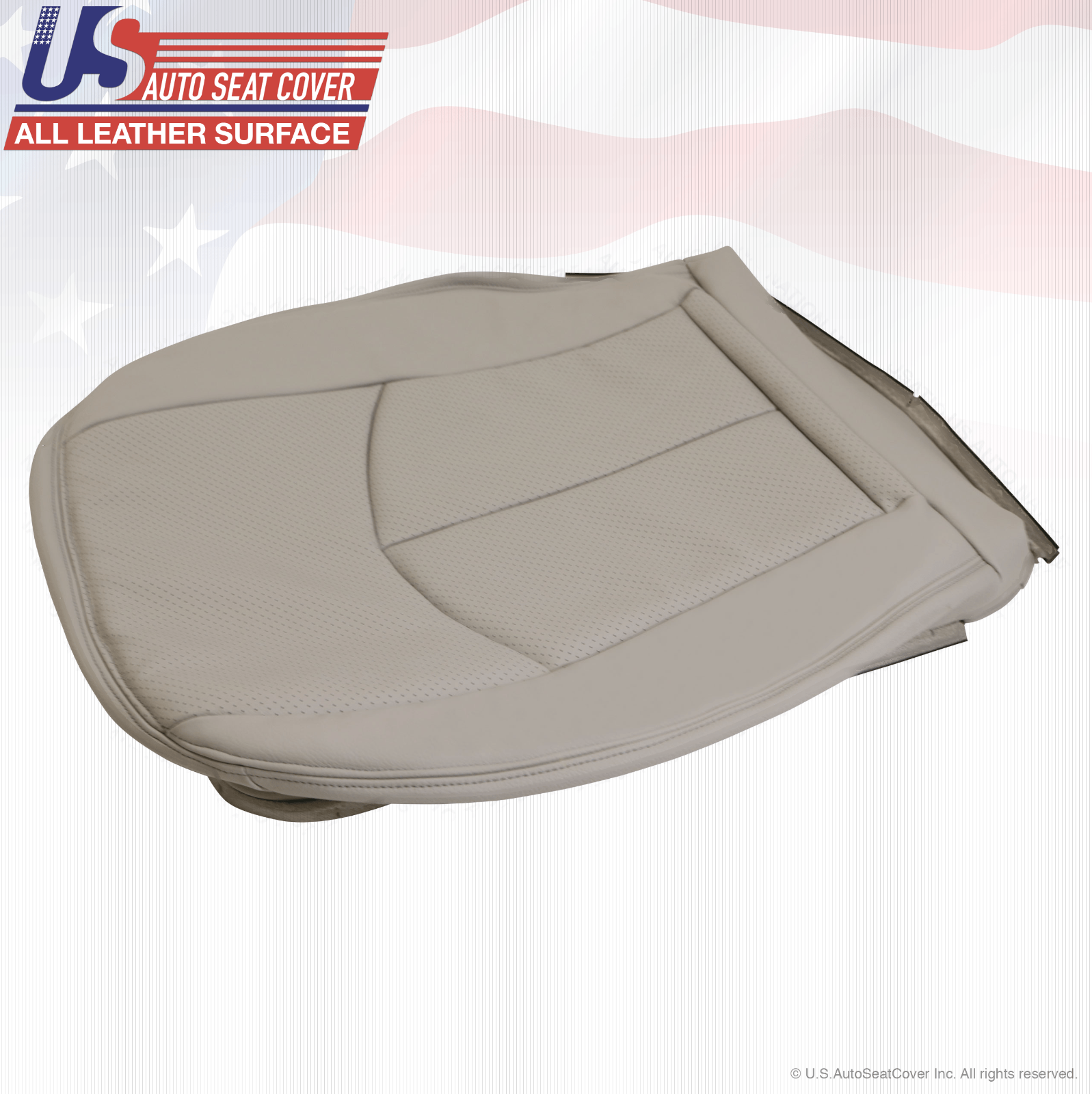2004-2006 Mercedes-Benz E500 Driver-Passenger Bottom Seat Cover Leather Gray