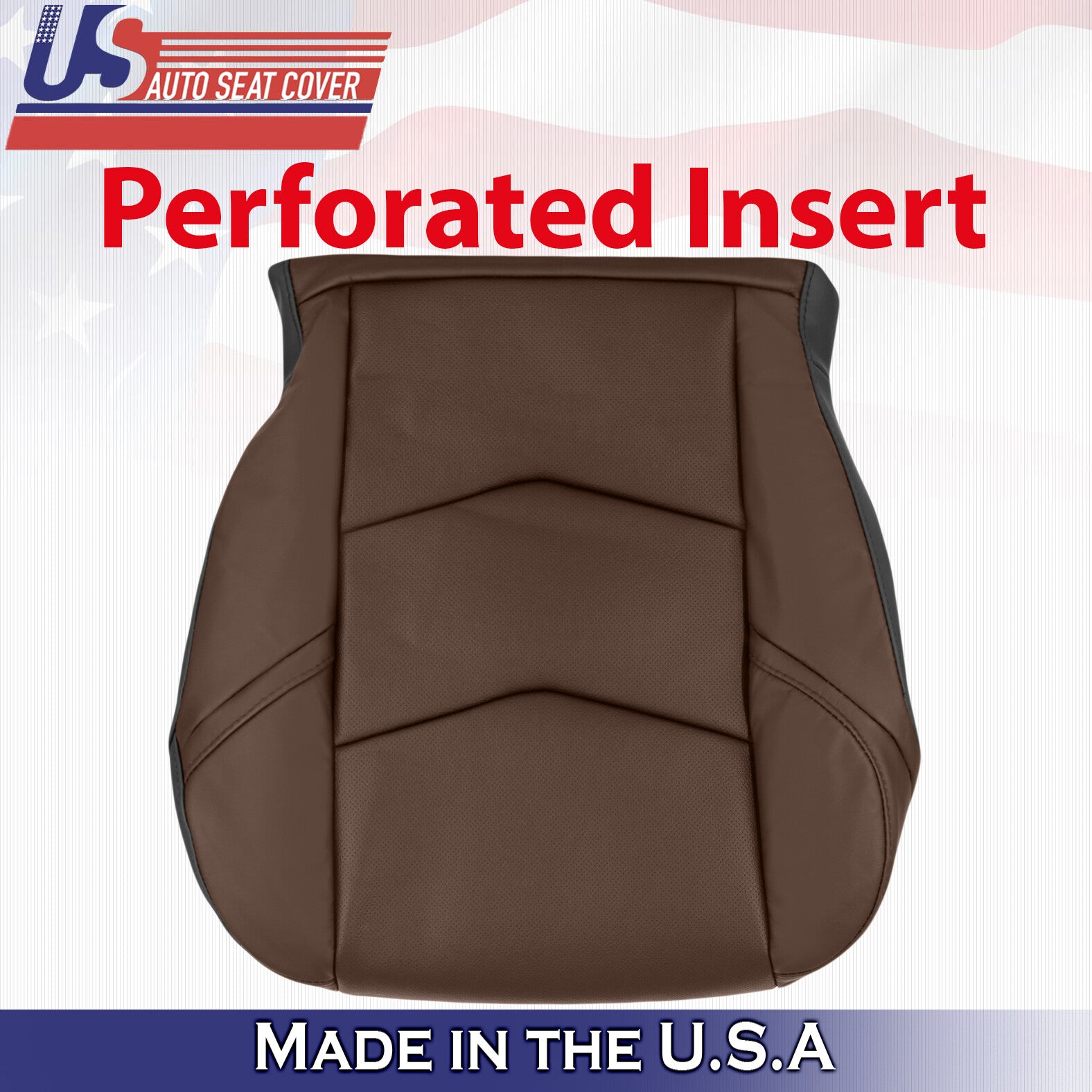 2015 to 2020 For Cadillac Escalade Driver Side Bottom Leather Seat Cover Brown