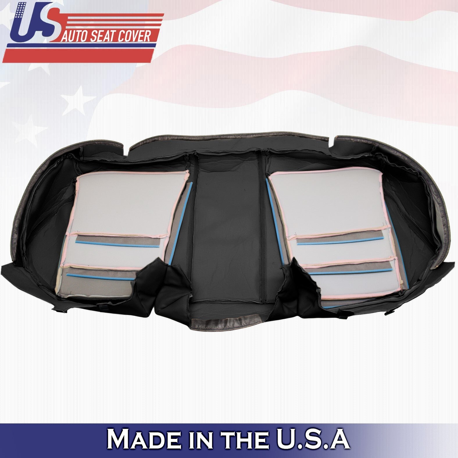 2008 2009 2010 2011 2012 Fits Honda Accord Rear Bench Bottom Leather Cover Black