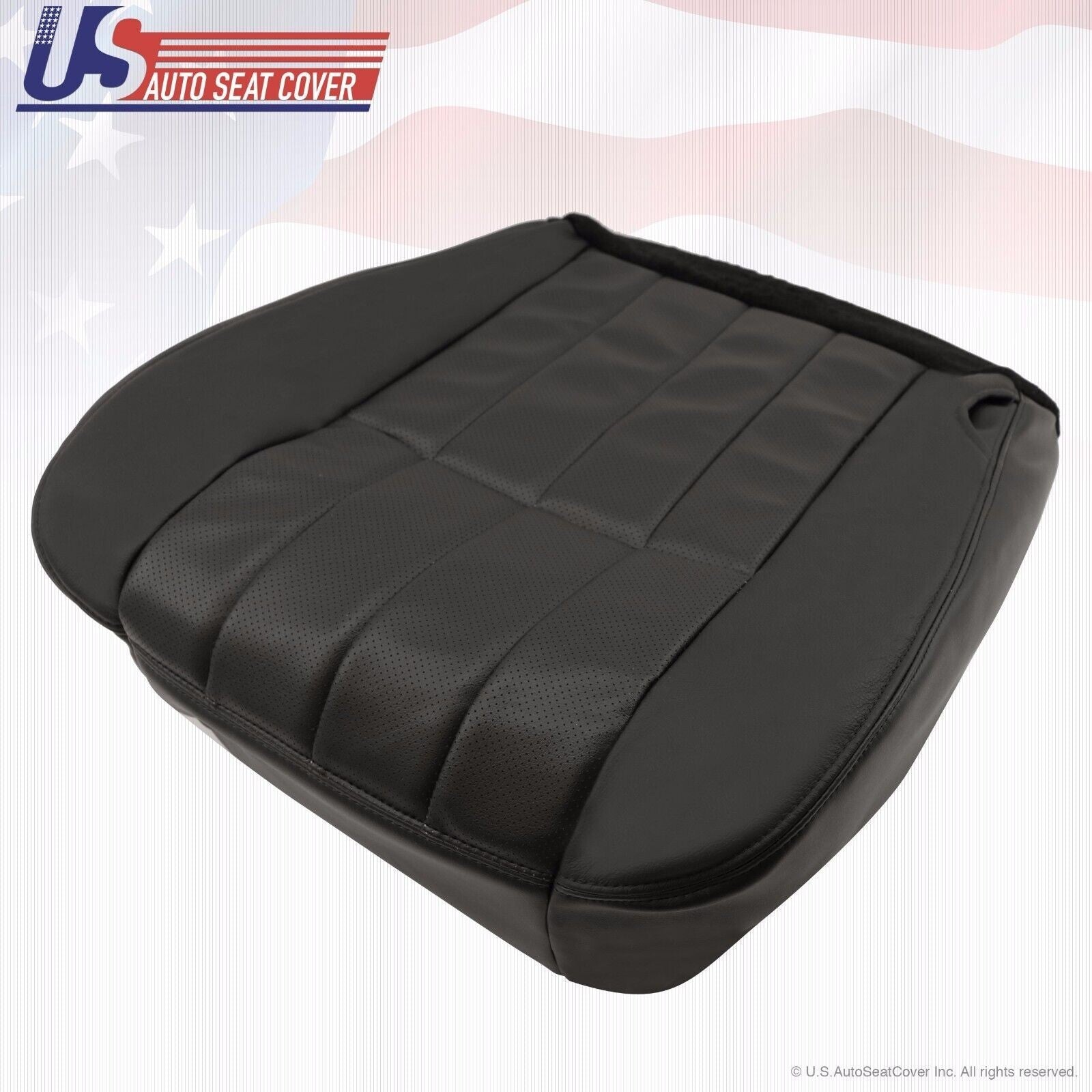 2005 For Ford F250 F350 Harley Davidson Driver Top & Bottom Leather Covers Black