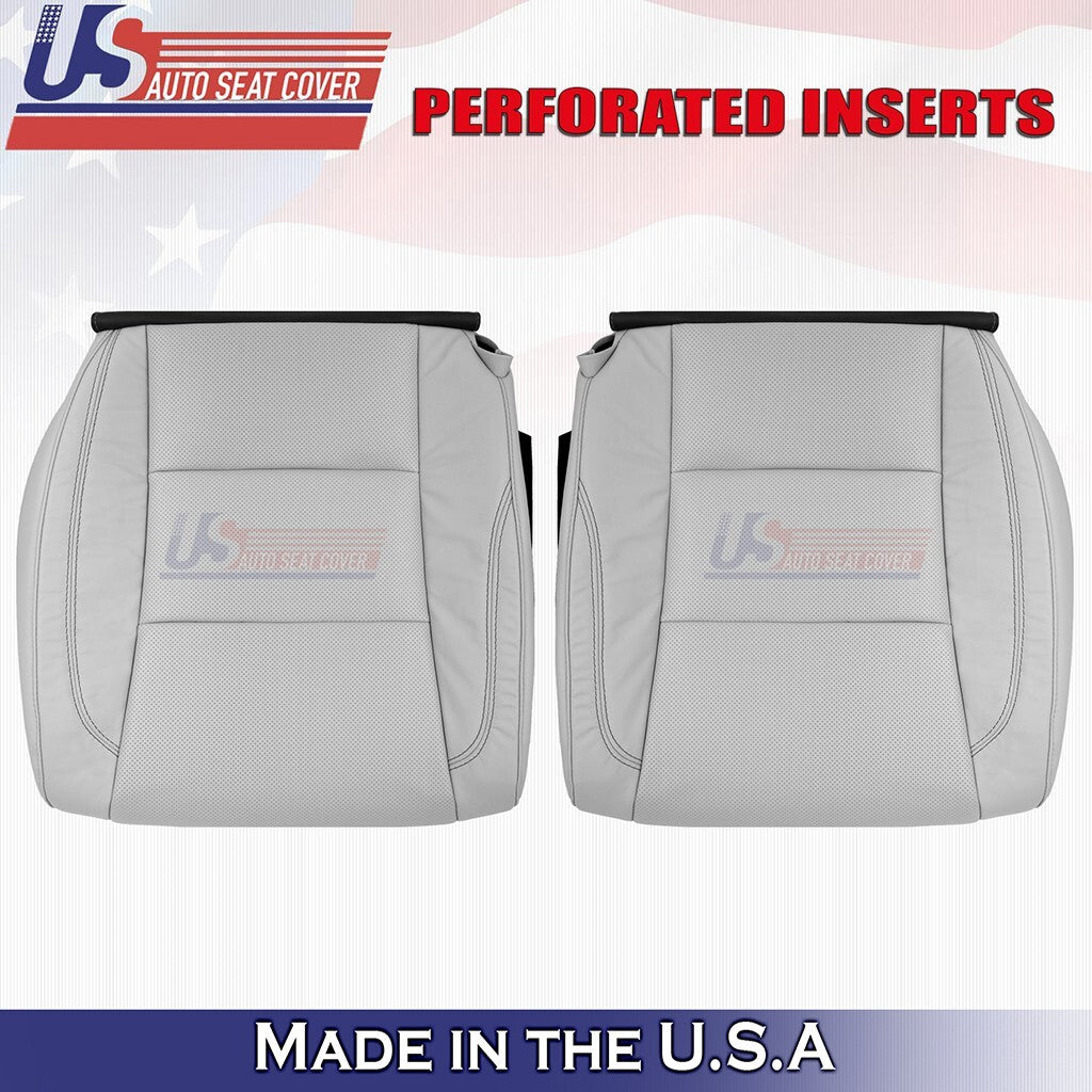 2013 to 2018 For Toyota Avalon Driver &Passenger Bottoms Leather Seat Cover Gray