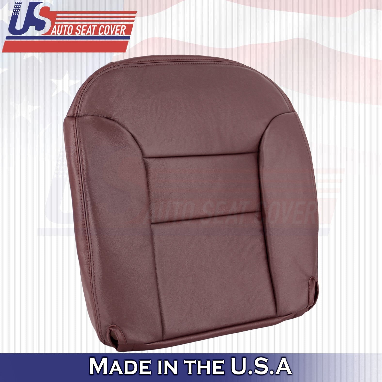 1995 1996 For Chevy Silverado 1500 2500 Passenger Top Bottom Leather Covers Red