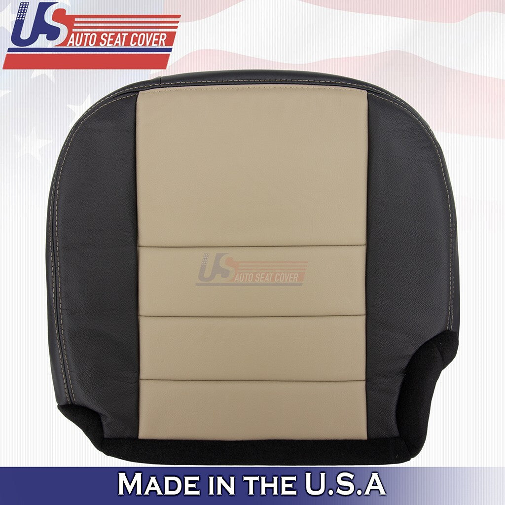 2nd Row Driver Bottom Cover Black/Tan Fits 2005 Ford Excursion Eddie Bauer