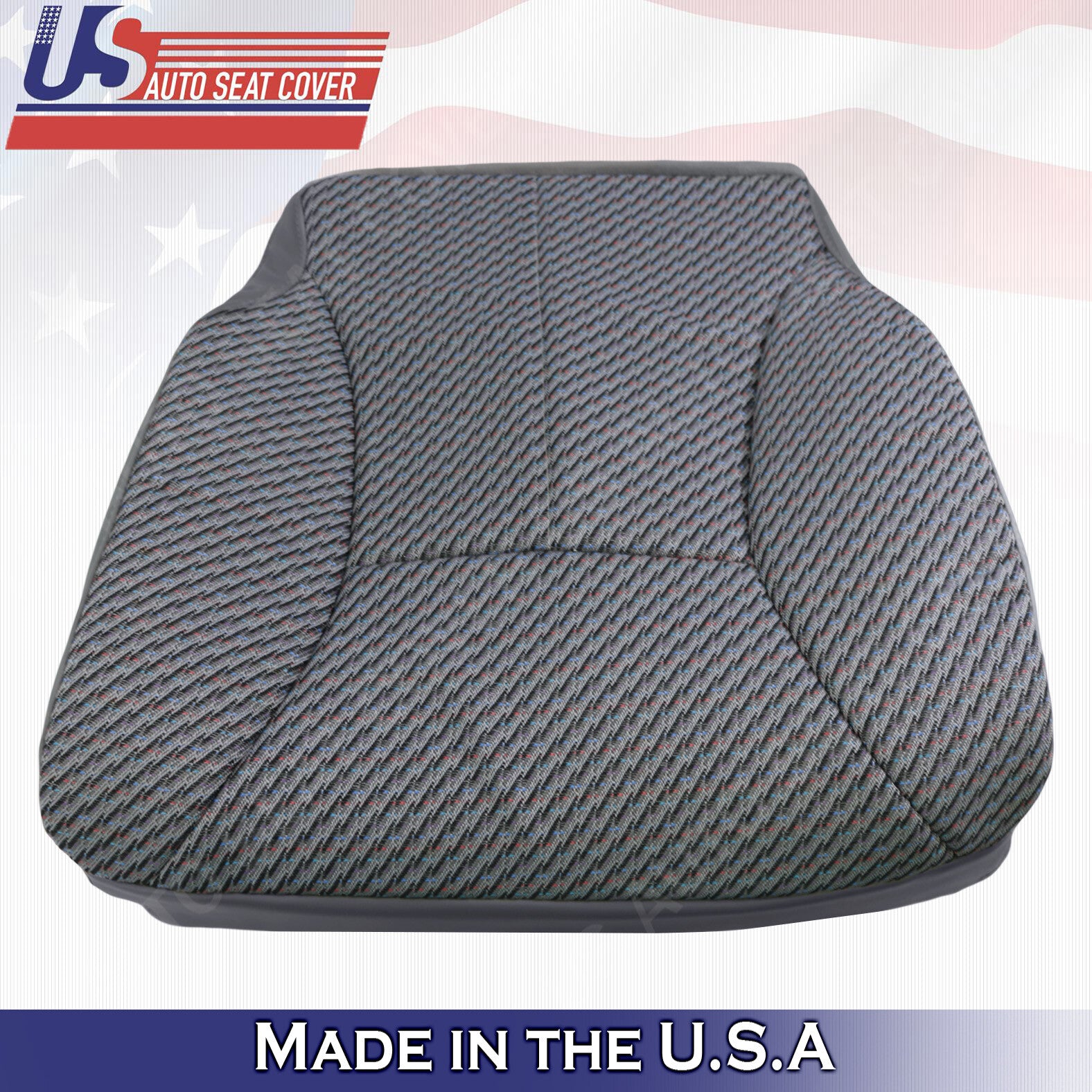 1998 to 2002 Fits Dodge Ram WT Driver & Passenger Bottom Dk Gray Cloth Cover