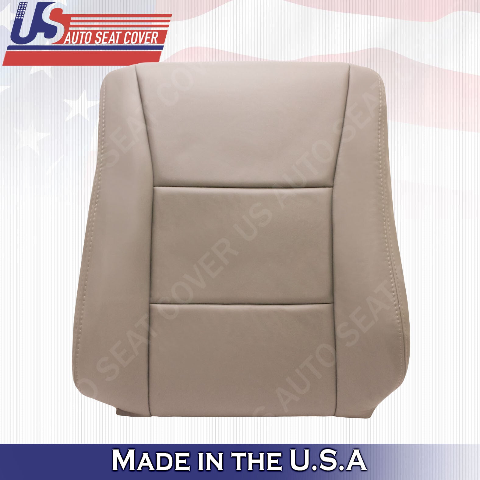 For 1998 to 2007 Toyota Land Cruiser Front Driver & Passenger Leather Covers Tan