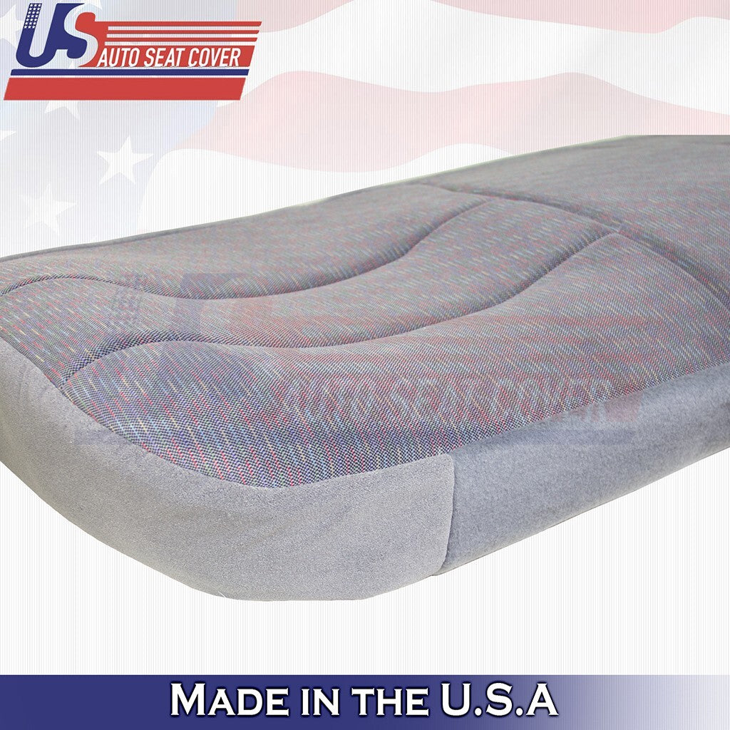1994 to 1997 Fits Ford F250 F350 XLT Rear Bench Bottom & Top Cloth Cover Gray
