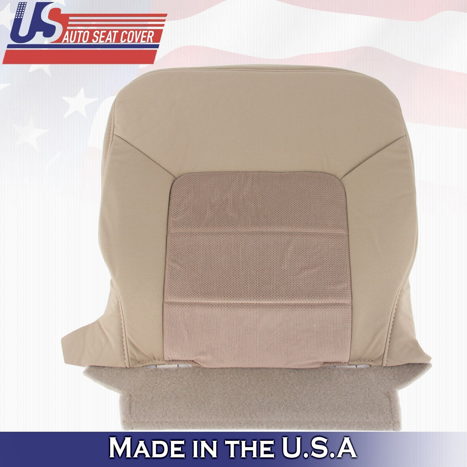 2003 2004 For Ford Expedition XLT  2nd Row Driver Top & Bottom Cloth Covers Tan