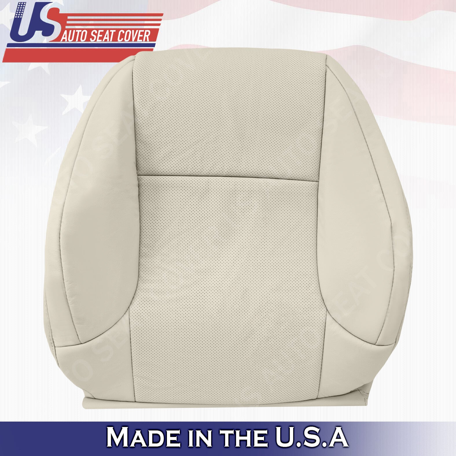 Driver Top Perforated Leather Seat Cover Light TAN FOR 2010 - 2017 Lexus GX460