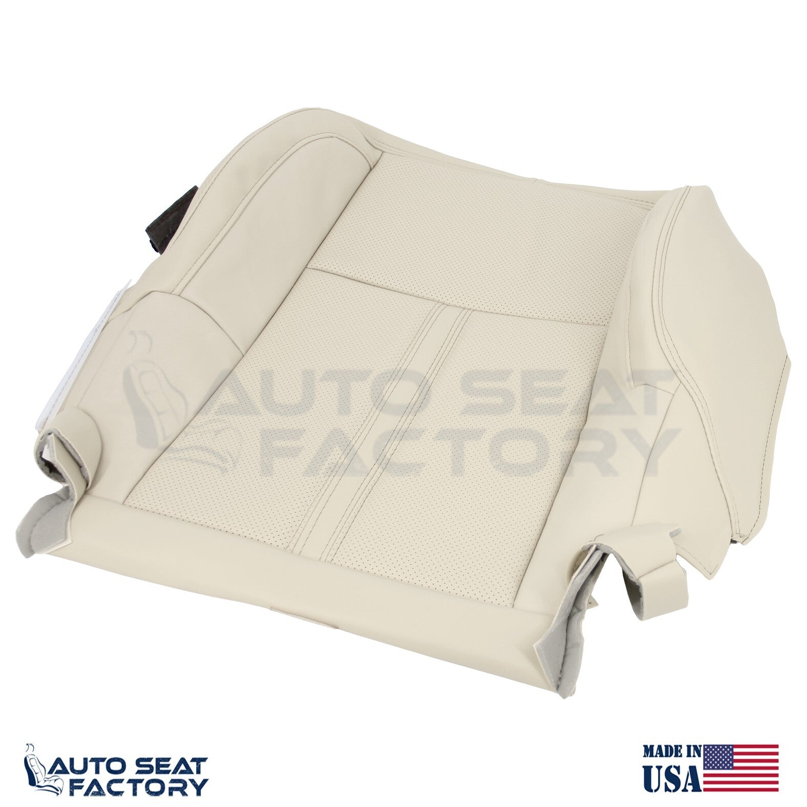 Fits 2009 - 2012 Lincoln MKS Driver Cashmere Vinyl Seat Cover, Perforated 2PCS