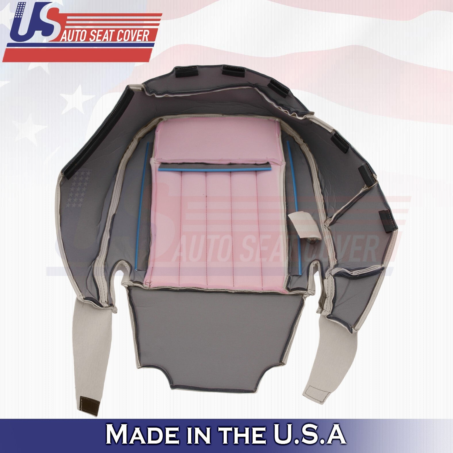 2003 to 2005 For Lincoln Town Car Passenger Bottom & Top Leather Cover Light Tan
