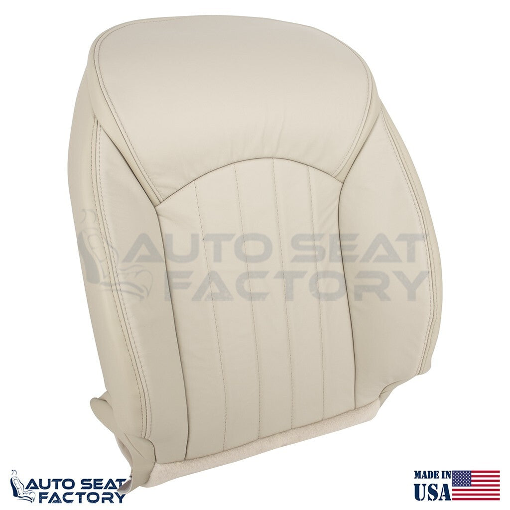 2014 - 2017 Fits Infiniti QX50 Driver Top & Bottom Wheat Leather Seat Covers