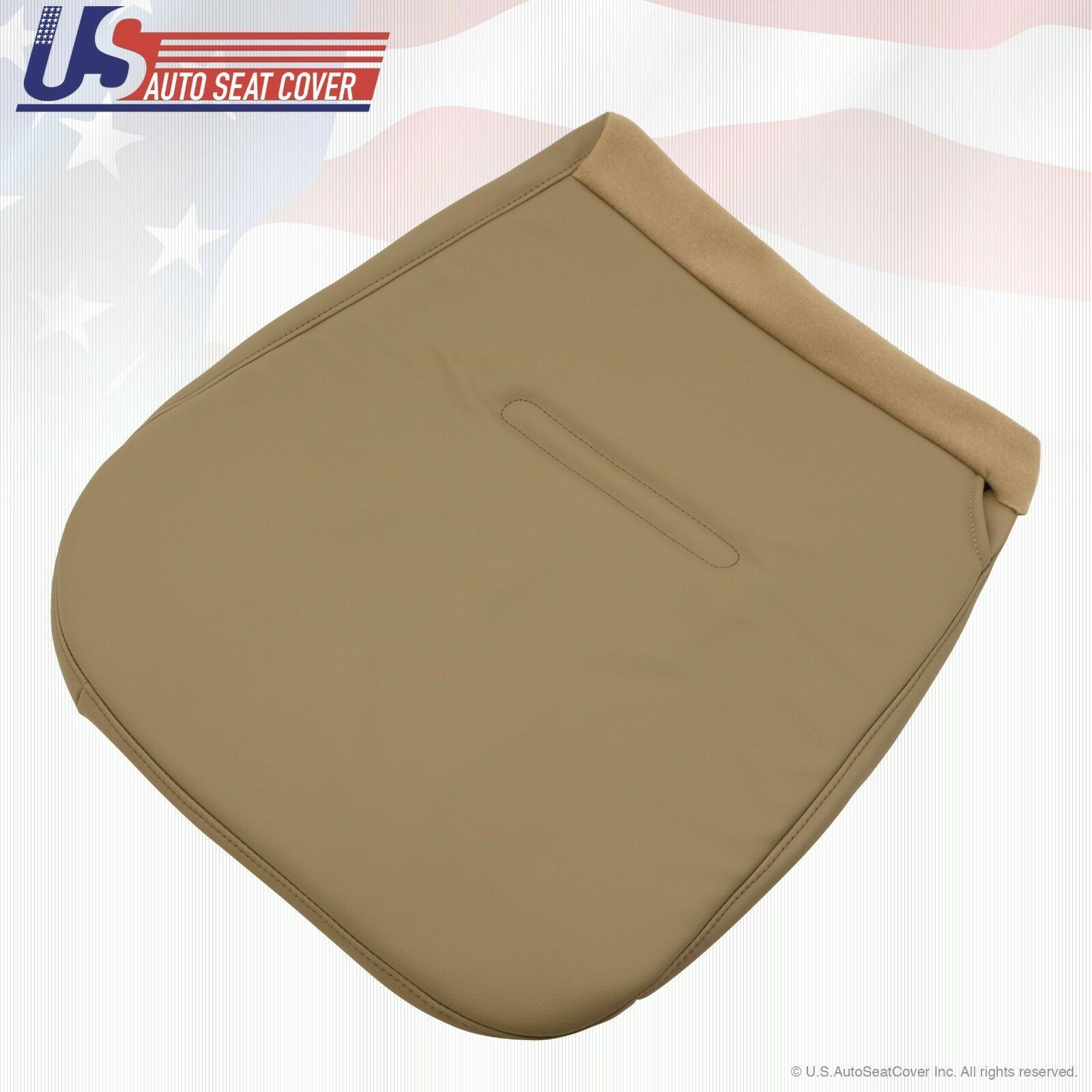 2002 to 2008 Fits Ford F250 F350 XL Driver Bottom Vinyl Seat Cover Pebble Tan