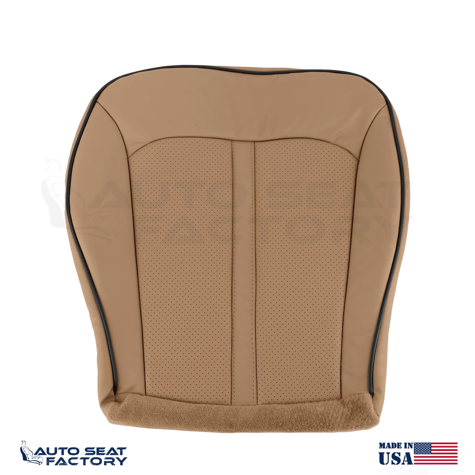 2011 - 2015 Lincoln MKX Perforated Driver Bottom Canyon Vinyl Seat Cover