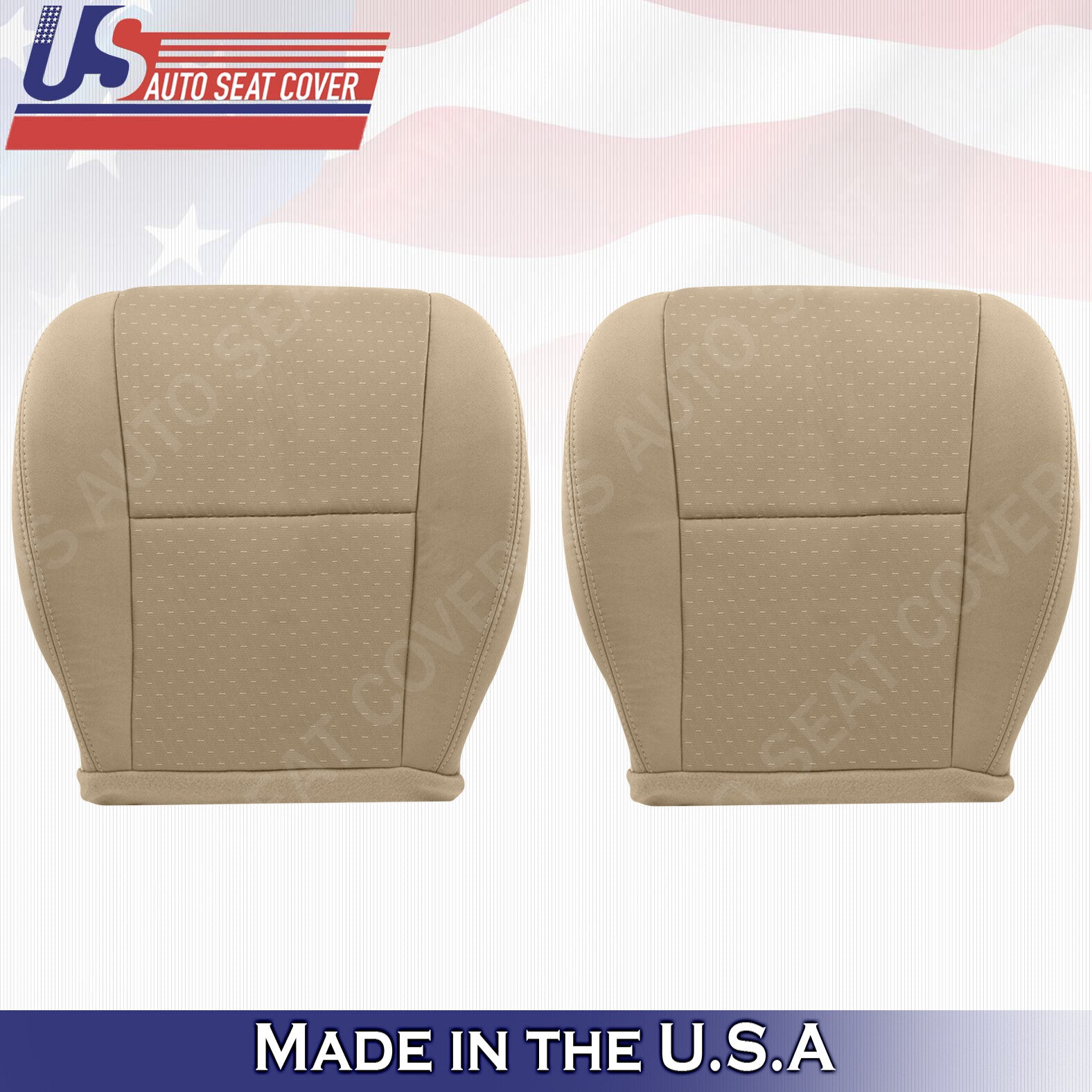 Front Bottoms 2009 to 2014 Chevy Silverado 2500HD Cloth Cover Light Cashmere Tan