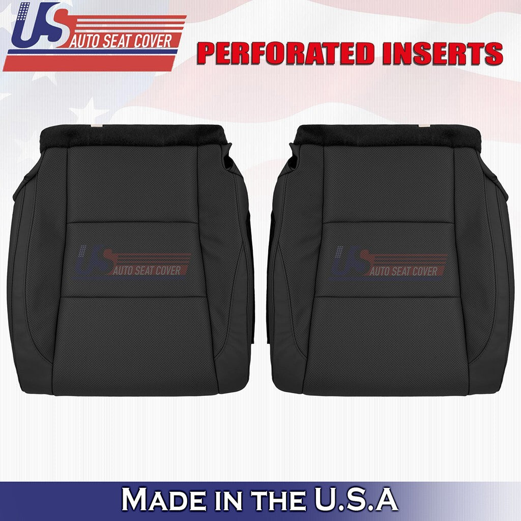 2014 to 2019 Fits Toyota Highlander Driver& Passenger Bottoms Vinyl Cover Black