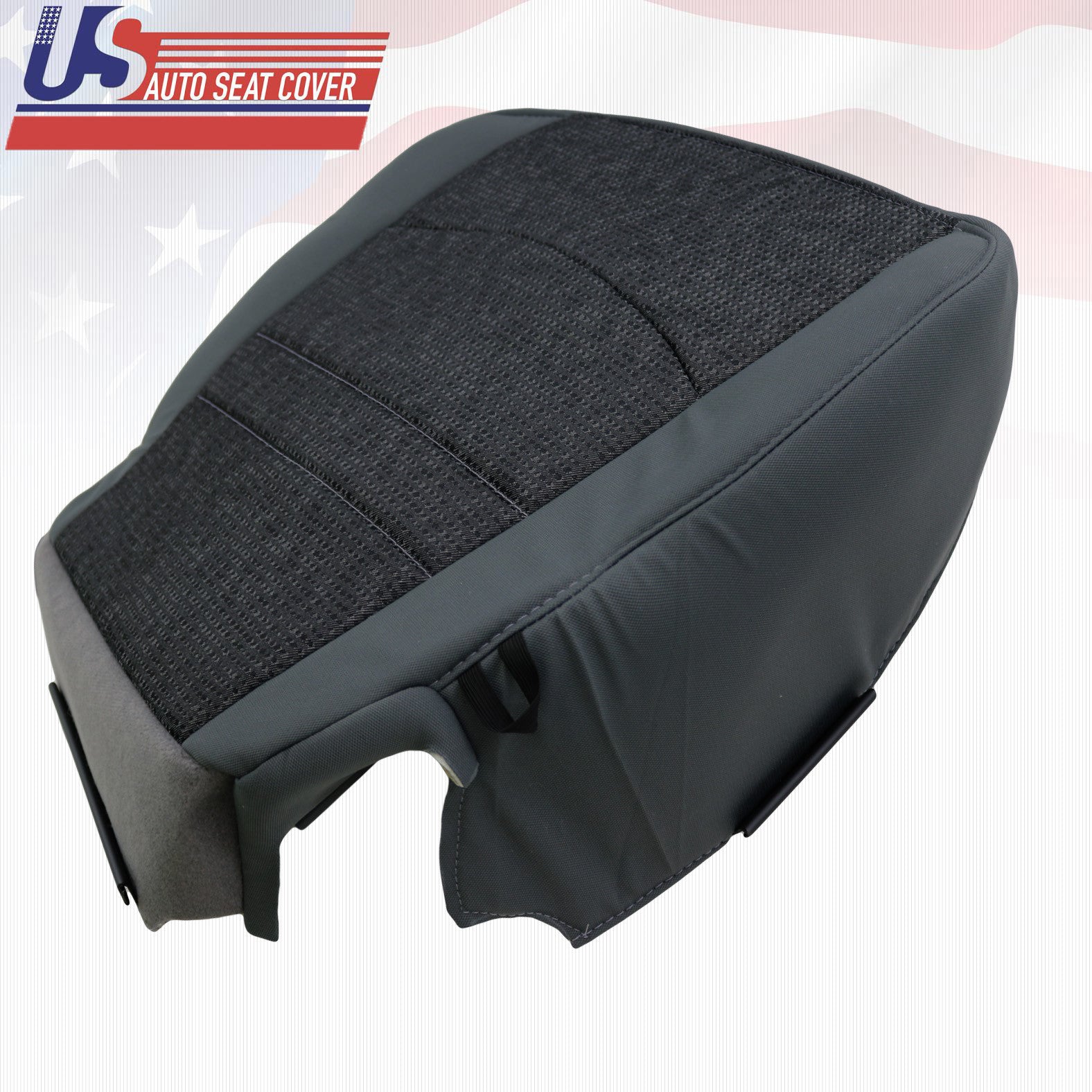 2013 to 2018 Fits Dodge Ram SLT Outdoorsman Driver Bottom Cloth Seat Cover Gray