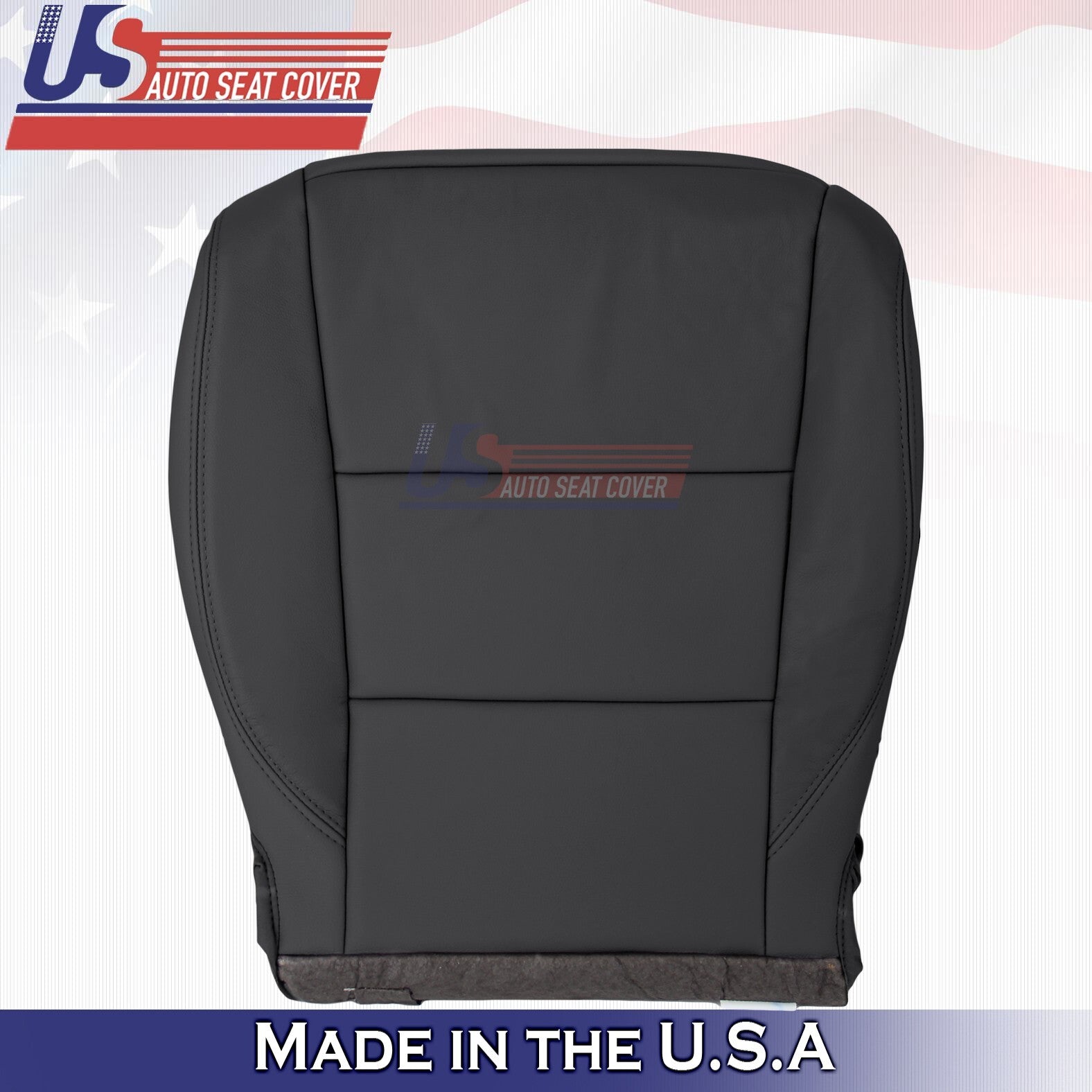 2017 to 2020 Fits Toyota Sienna Driver Bottom Leather Seat Cover Black