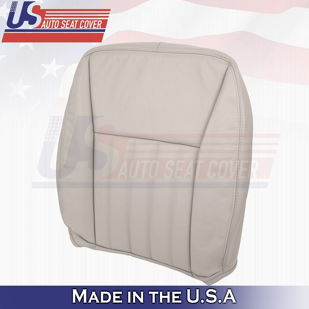 2003 to 2005 Fits Lincoln Town Car Driver Bottom & Top Leather Cover Light Tan