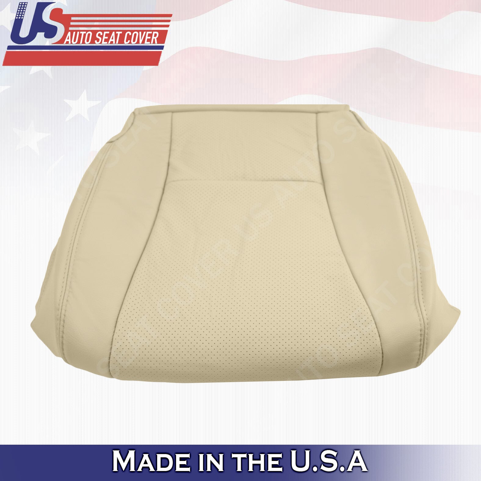 Passenger Bottom Perforated Leather Cover TAN For 2007 2008 2009 Lexus LS460