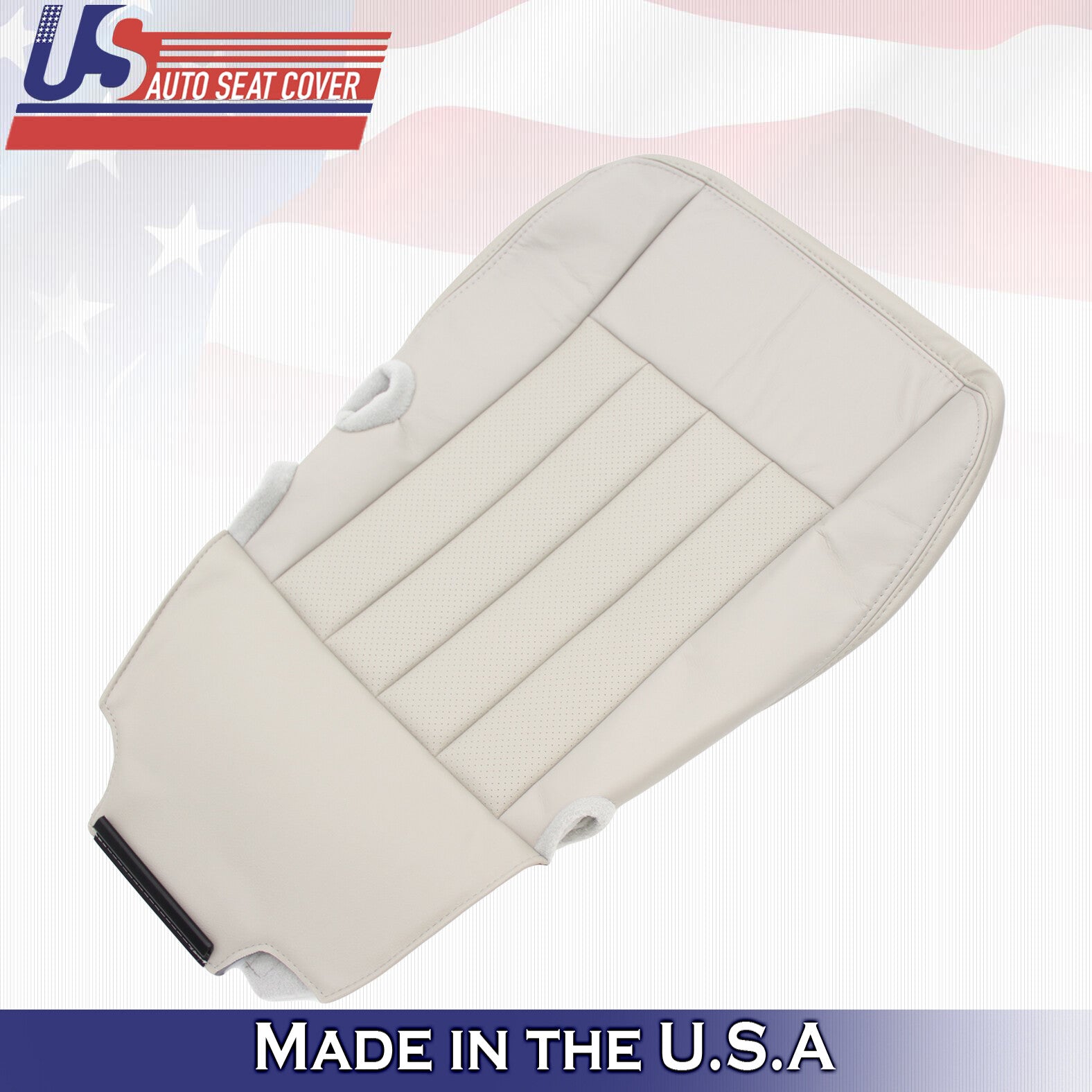 2003 to 2005 Fits Lincoln Town Car Driver & Passenger Bottom Leather Covers Tan