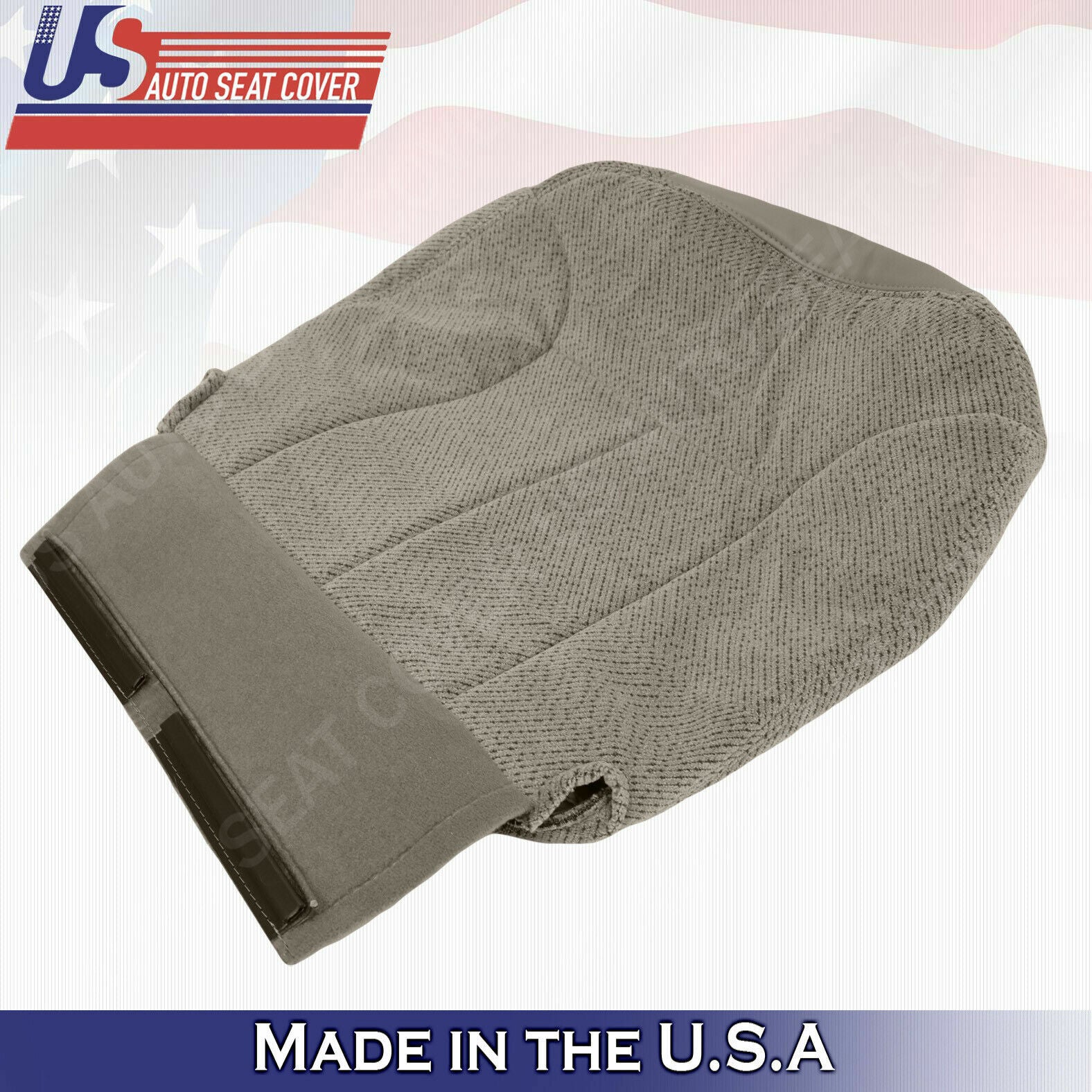 1995 to 1999 For GMC Yukon & Sierra 2x Tops & 2x Bottoms Cloth Seat Cover Tan