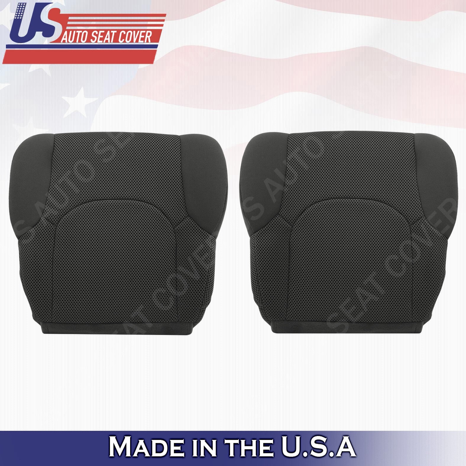 FITS 2005 to 2019 Nissan Frontier Front Lower Bottom Cloth Seat Cover Dark Gray*