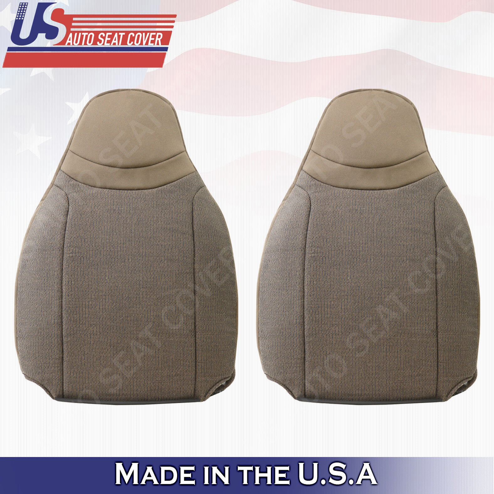 For 2000- 2002 Ford Ranger XL XLT Sport-Top Cloth Tan Seat Cover fits 1993-1999