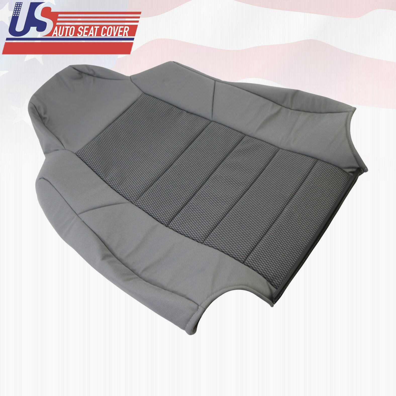 Fits 2003-2005 Ford F250 F350 Driver Top Cloth Seat Cover Med Flint Gray