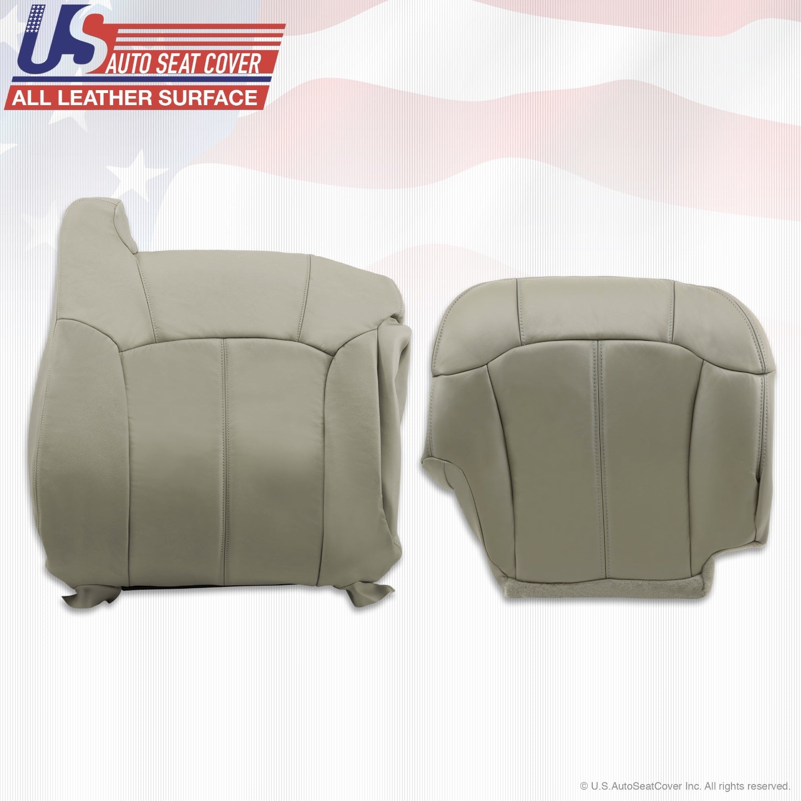 1999 2000 2001 2002 Chevy Tahoe - Suburban Upholstery leather Covers Gray Pewter