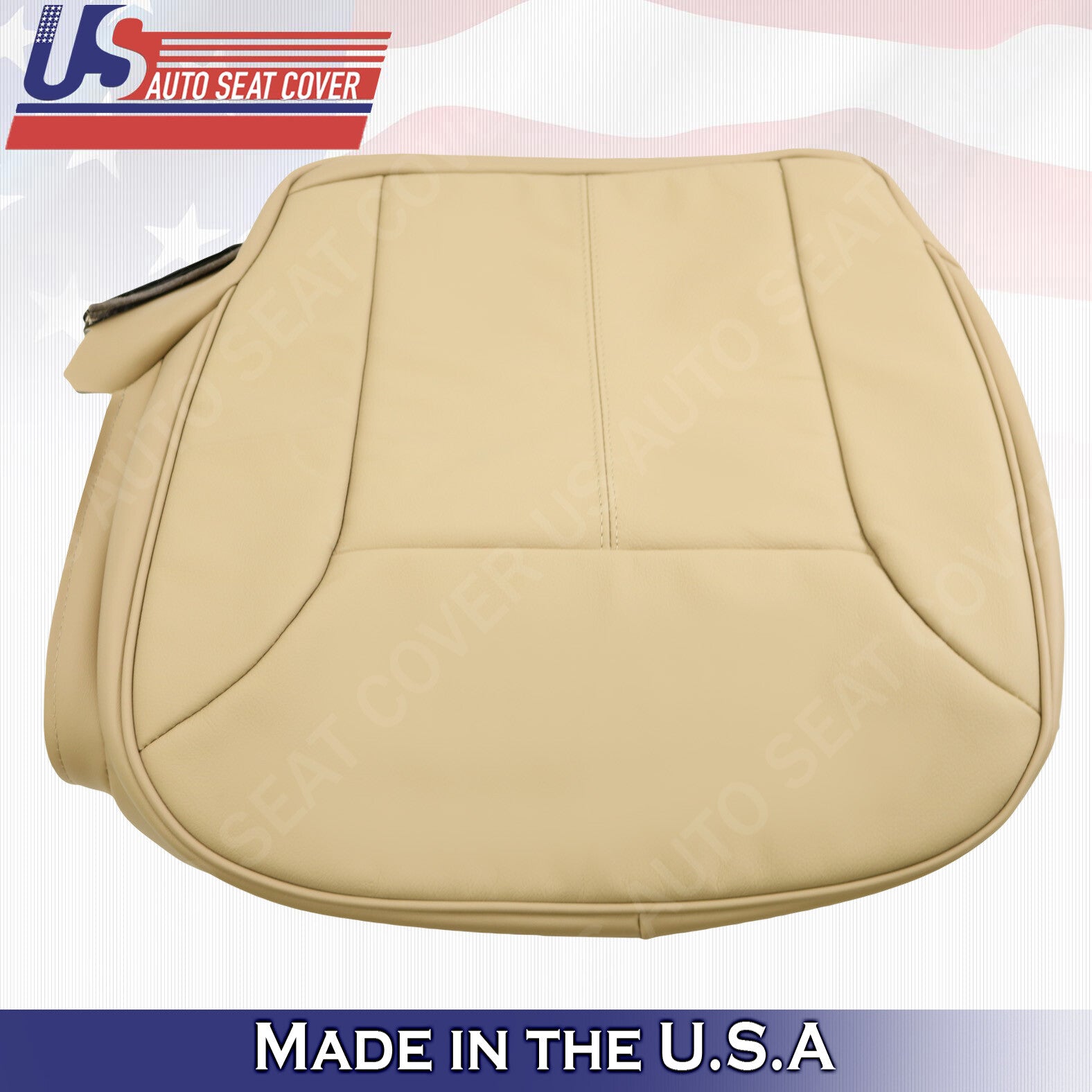 2010 2011 2012 Fits Mercedes Benz GL Passenger Bottom Leather Seat Cover Tan
