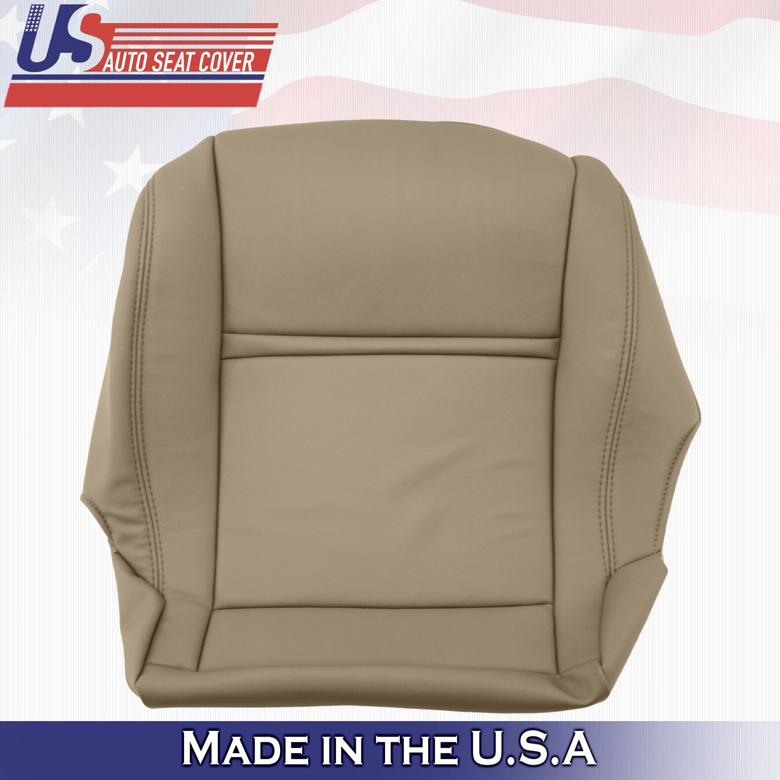 1990 - 1997 Front Driver Bottom Tan Leather Seat Cover Fits Toyota Land Cruiser