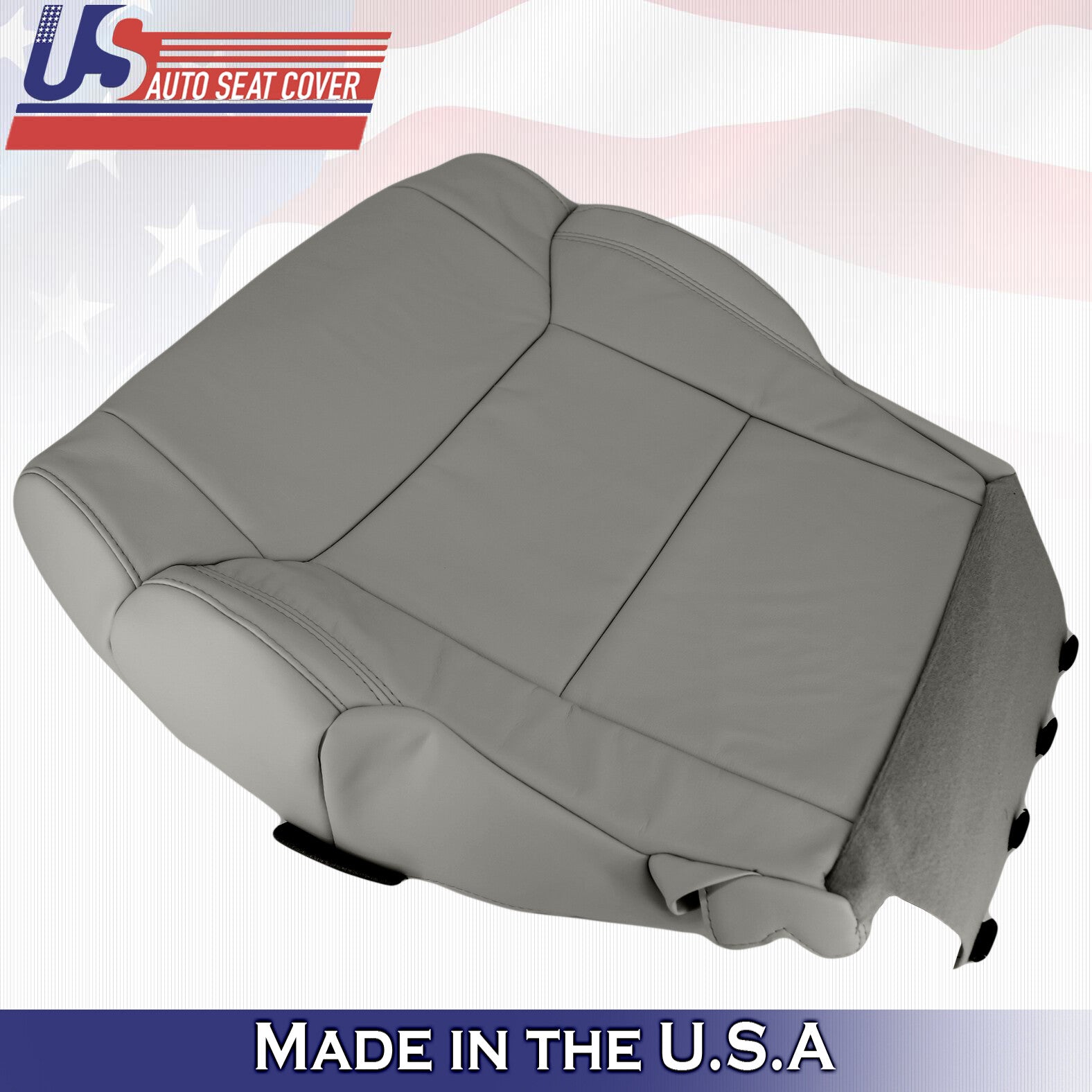 Fits 2014 - 2018 Toyota Tundra PASSENGER Bottom Leather Replacement Cover Gray