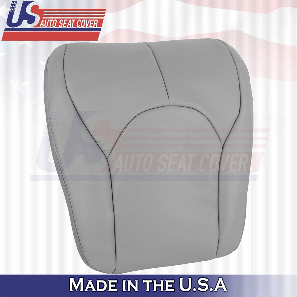 1996 to 2002 For Mercedes Benz SL500 Driver Top &Bottom Leather Seat Cover Gray