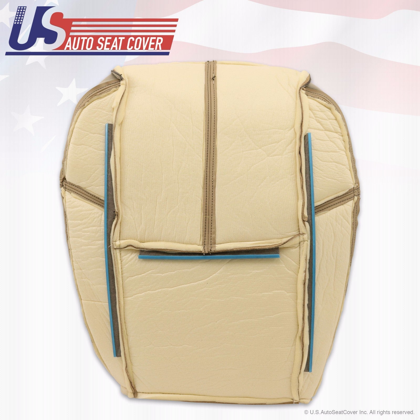 2011 2012 Chevy Silverado 1500 Driver Bottom & Lean Back Leather Seat Cover Tan