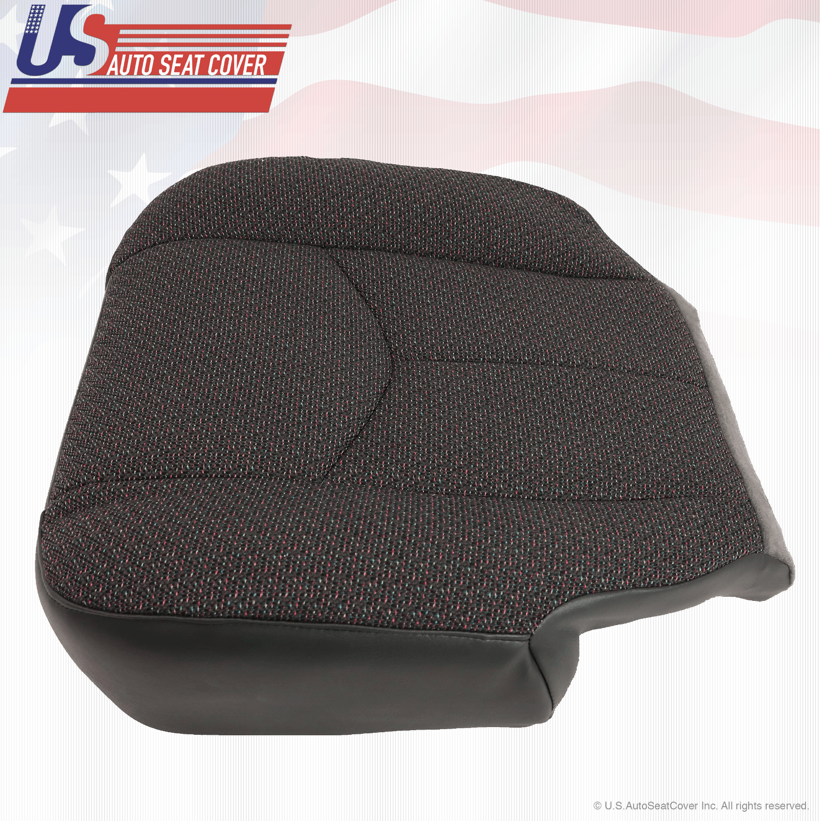 2003 2004 Chevy Silverado 3500 Driver-Passenger Bottom Cloth Seat Cover Dk Gray