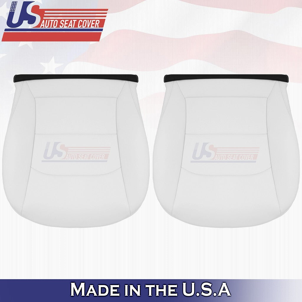 2020 to 2024 For Tesla Model Y Driver &Passenger Bottoms-Tops Vinyl Cover White