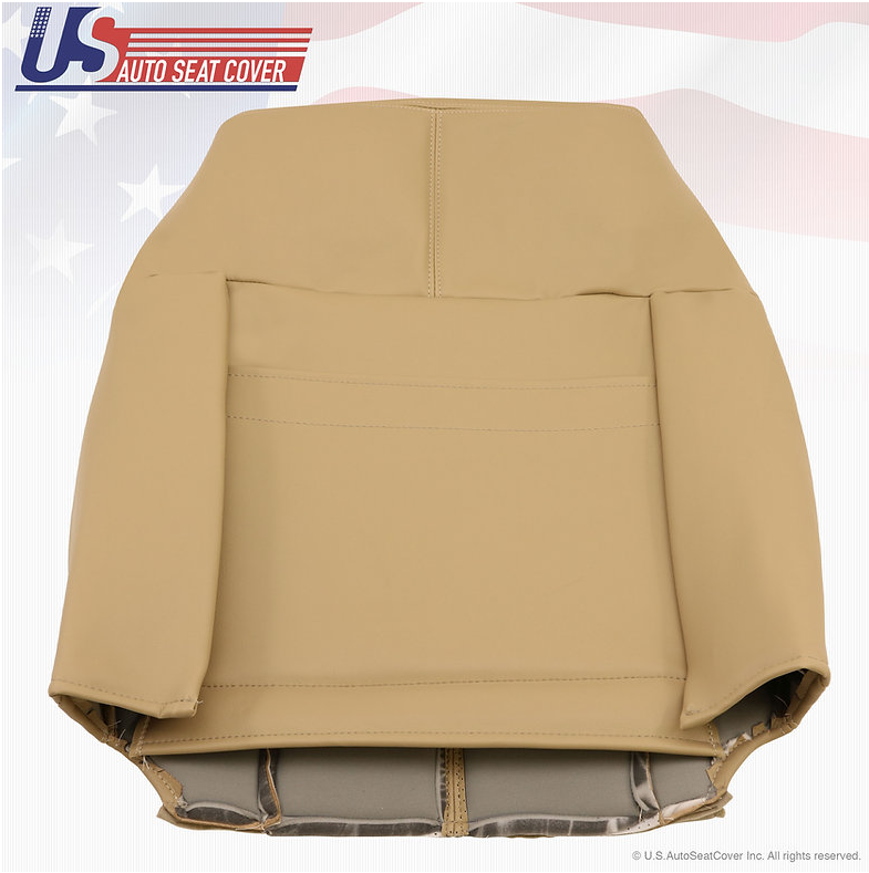 2011 2012 2013 2014 FORD F250 LARIAT DRIVER TOP LEAN BACK LEATHER SEAT COVER TAN